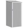 vidaXL Ger&auml;tehaus Grau 87x98x159 cm Verzinkter Stahl