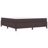 vidaXL Boxspringbett Dunkelbraun 180 x 200 cm Stoff