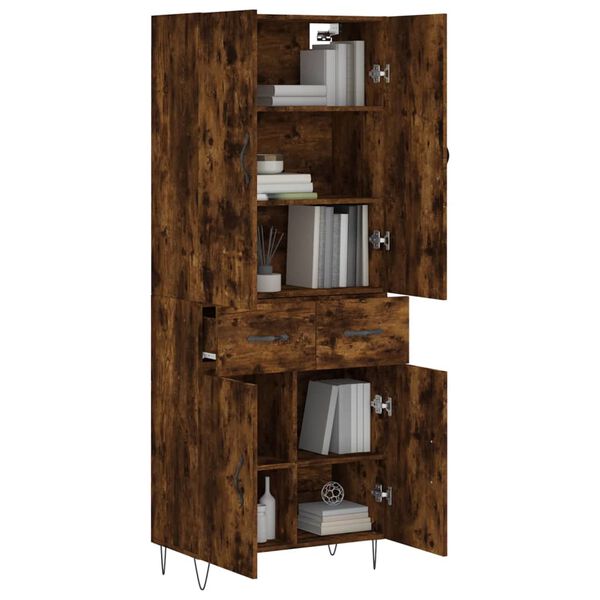 vidaXL Highboard R&auml;uchereiche 69,5x34x180 cm Holzwerkstoff