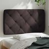 vidaXL Kopfteil-Kissen Dunkelbraun 80 cm Stoff