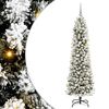 vidaXL K&uuml;nstlicher Weihnachtsbaum mit 300 LEDs mit St&auml;nder Wei&szlig; 210 cm