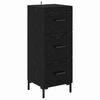 vidaXL Highboard Schwarz Eichen-Optik 34,5 x 34 x 180 cm Holzwerkstoff