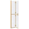 vidaXL Walk-in Duschwand Gold 70 x 6.5 x 190 cm Energiesparendes Glas