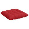 vidaXL Sitzkissen 2 pcs Rot 40 x 40 x 6 cm Stoff
