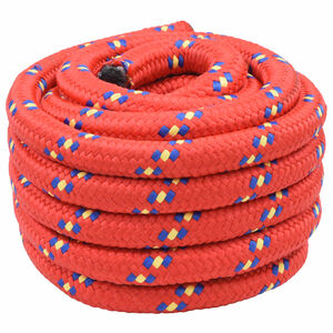vidaXL Bootsseil 4 mm 10 m Rot