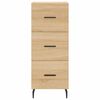 vidaXL Highboard Sonoma-Eiche 34,5x34x180 cm Holzwerkstoff