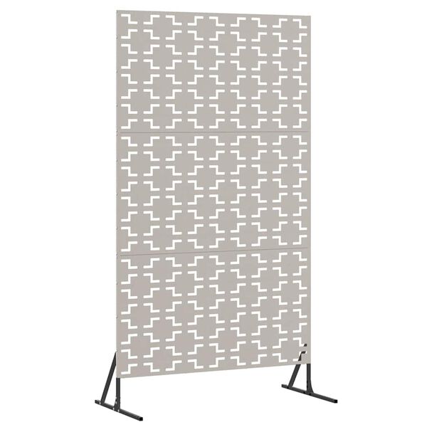 vidaXL Sichtschutz Grau 100 x 50 x 180 cm Wetterfeststahl