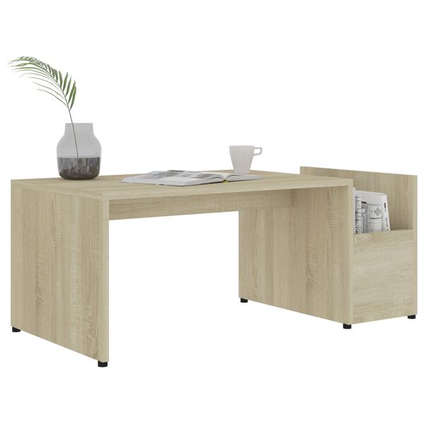 vidaXL Couchtisch Sonoma-Eiche 90x45x35 cm Holzwerkstoff