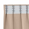 vidaXL Verdunkelungs-Vorh&auml;nge mit Ringen 2 pcs Taupe 225 x 140 cm