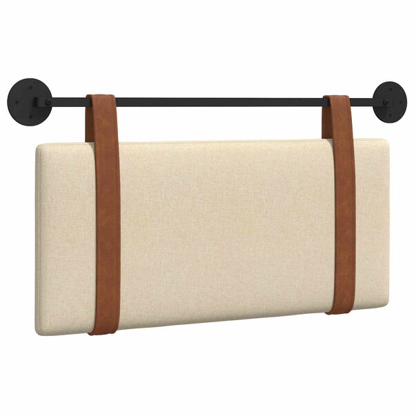 vidaXL H&auml;ngevorderseite Wandmontiert Creme 100 x 55 x 5 cm Antikes PU