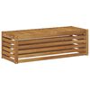 vidaXL Outdoor Hocker Bank Natur 115 x 43 x 37 cm Massivholz Akazie