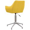 vidaXL Esszimmerstuhl Drehbar Gelb Stoff
