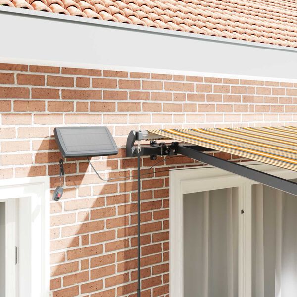 vidaXL Einziehbare Markise Mehrfarbig 350 x 250 cm Stoff