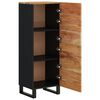 vidaXL Highboard mit 3 T&uuml;ren 40x33x110 cm Massivholz Akazie & Eisen