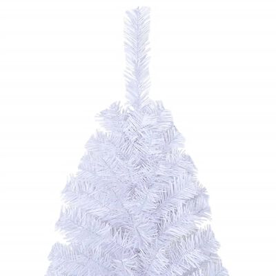 vidaXL Künstlicher Weihnachtsbaum mit Dicken Zweigen Weiß 120 cm PVC