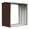 vidaXL Brennholzlager Verzinkter Stahl 172x91x154 cm Braun