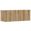 vidaXL 8-tlg. TV-Schrank-Set Wandmontage Artisan-Eiche Holzwerkstoff