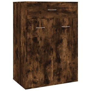 vidaXL Schuhschrank R&auml;uchereiche 60x35x84 cm Holzwerkstoff