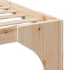 vidaXL Bettrahmen Braun 80 x 200 cm Massives Kiefernholz