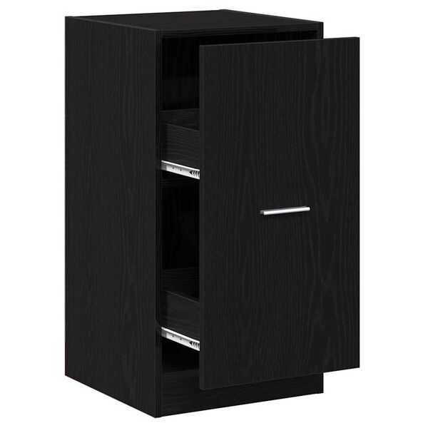 vidaXL Apothekerschrank Schwarze Eiche 40 x 41 x 77.5 cm Holzwerkstoff