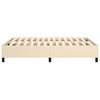 vidaXL Boxspringbettgestell Creme 140x200 cm Stoff