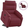 vidaXL Relaxsessel mit Aufstehhilfe Elektrisch Weinrot Stoff