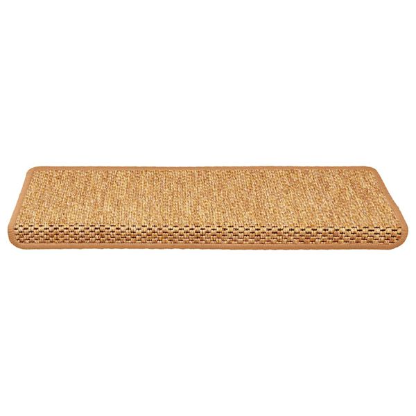 vidaXL Stufenmatten Selbstklebend Sisal-Optik 30 Stk. 65x21x4cm Sisal
