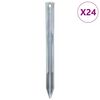 vidaXL Zeltheringe 24 Stk. 22 cm &Oslash;20 mm Verzinkter Stahl