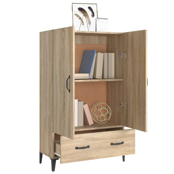 vidaXL Highboard Sonoma-Eiche 70x31x115 cm Holzwerkstoff