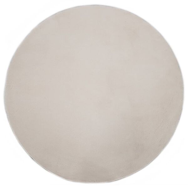 vidaXL Teppich 80 cm Kunstkaninchenfell Creme