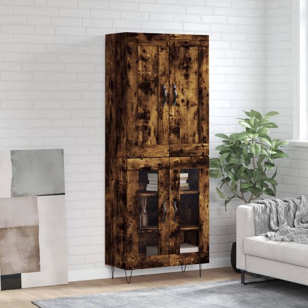 vidaXL Highboard R&auml;uchereiche 69,5x34x180 cm Holzwerkstoff