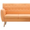 vidaXL Sofa L-Form Stoff 171,5x138x81,5 cm Orange
