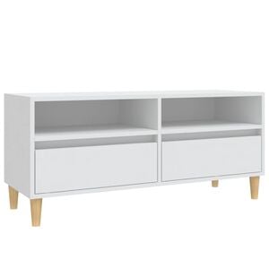 vidaXL TV-Schrank Wei&szlig; 100x34,5x44,5 cm Holzwerkstoff