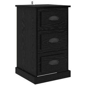 vidaXL Nachttisch Schwarz Eichen-Optik 39 x 39 x 67,5 cm Holzwerkstoff
