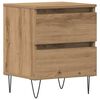 vidaXL Nachttisch Artisan-Eiche 40 x 35 x 50 cm Holzwerkstoff
