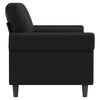 vidaXL 2-Sitzer-Sofa Schwarz 140 cm Kunstleder