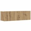 vidaXL 6-tlg. TV-Schrank-Set Wandmontage Artisan-Eiche Holzwerkstoff