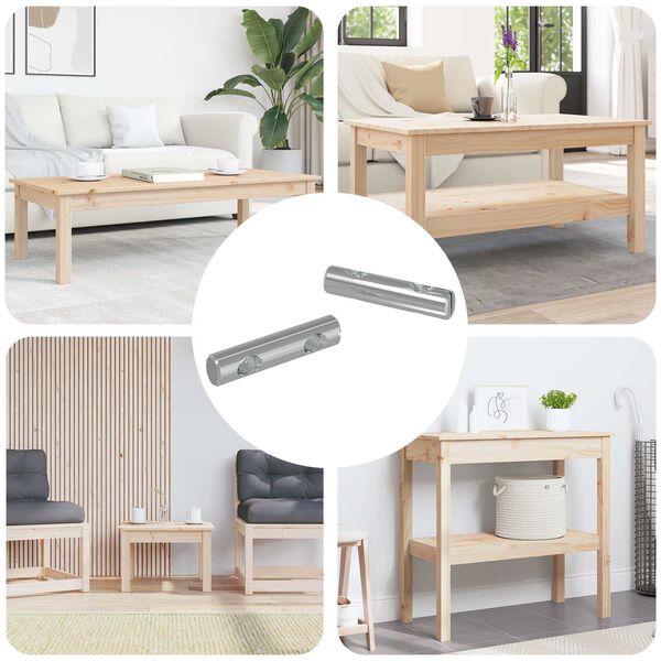 vidaXL Mutter 2 pcs Zink-beschichtet 60 x 12 mm Eisen