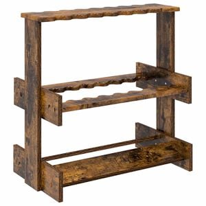 vidaXL Angelrutenhalter Holzwerkstoff 60 x 35 x 60 cm Raucheiche