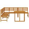 vidaXL Gartenb&auml;nke Set 4 pcs Braun Massivholz Akazie