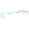 vidaXL TV-Aufsatz/Monitorerh&ouml;hung Glas Gr&uuml;n 90x30x13 cm