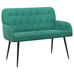 vidaXL 2-Sitzer-Sofa mit Metallbeinen 2-Sitzer T&uuml;rkis Samt