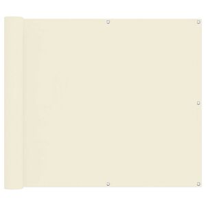 vidaXL Balkonsichtschutz Creme 100 x 1000 cm Oxford-Stoff
