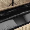 vidaXL Gartenbank mit Kissen Beige Poly Rattan