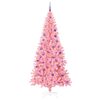 vidaXL Weihnachtsbaum mit 300 LEDs mit St&auml;nder Rosa 180 cm PVC