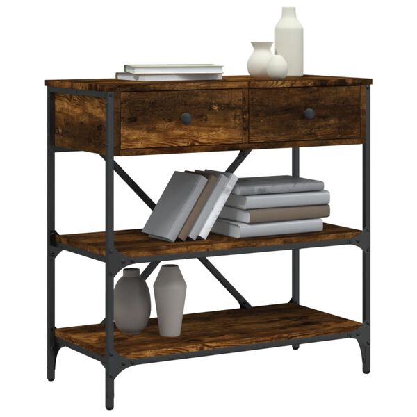 vidaXL Konsolentisch R&auml;uchereiche 75x34,5x75 cm Holzwerkstoff