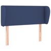 vidaXL Kopfteil mit Ohren Blau 103x23x78/88 cm Stoff