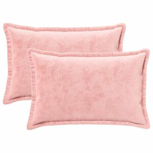 vidaXL Kissenbezug 2 pcs HOUTEN Rosa 50 x 80 cm Flanell