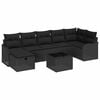 vidaXL Gartensofa-set 8 stk. Poly Rattan