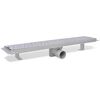 vidaXL Lineare Duschrinnen 2 Stk. Blasen 630 x 140 mm Edelstahl